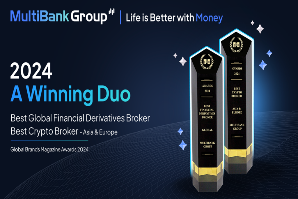 MultiBank Group Secures 'Best Global Financial Derivatives Broker' and 'Best Crypto Broker - Asia & Europe' Accolades from Global Brands Magazine